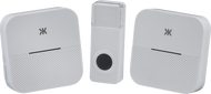 Knightsbridge Wireless Plug in Dual Receiver Door Chime System - White