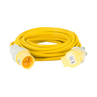 Defender 32A 2.5mm Cable 14m Extension Lead - Yellow 110V