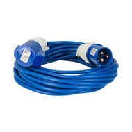 Defender 16A 2.5mm Cable 14M Extension Lead - Blue 230v