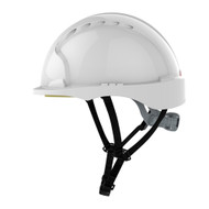 JSP EVO3 Linesman Safety Helmet Micro Peak - Slip Ratchet - White