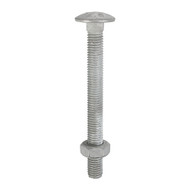 Cup Square Hex Bolts With Nuts Hot Dipped Galvanised (Per Box)