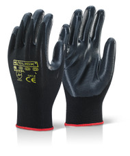 Nite Star Black Worker Gloves (Large)