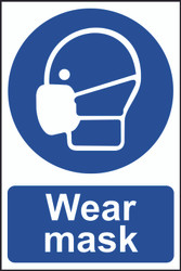 Wear M a s k PVC Sign (200 x 300mm)