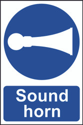 Sound Horn PVC Sign (200 x 300mm)