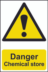 Danger Chemical Store PVC Sign (200 x 300mm)