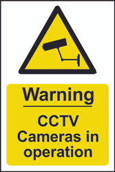 Warning CCTV Cameras In Operation PVC Sign (200 x 300mm)