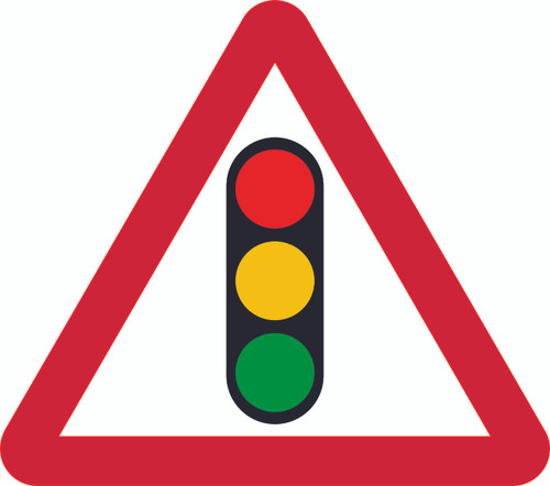 Traffic Lights Triangle Temporary Road Sign - Marshall Industrial Supplies