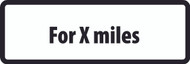 For X Miles Supplementary Plate