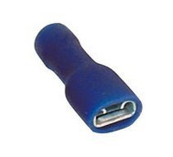 Fully Insulated Blue Female Spade Connectors (Bag Of 100)