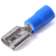 Part Insulated Blue Female Spade Connectors (Bag Of 100)