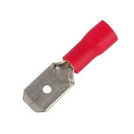 Red Male Insulated Spade Connectors (Bag Of 100)