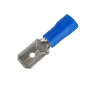 Blue Male Insulated Spade Connectors (Bag Of 100)