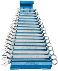 Unior Set Of 6-22mm Long Type Combination Wrenches On Metal Stand