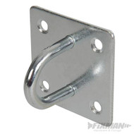 Chain Wall Staple Plate 50mm x 50mm Zinc Plated