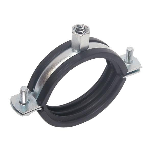Rubber Lined BZP Pipe Clamps (Each) - Marshall Industrial Supplies