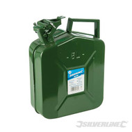 Silverline 5 Litre Green Metal Jerry Can