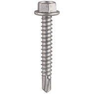 Hex Head Light Section Self-Drilling Tek Screw A2 Stainless (Per Box)