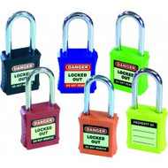 Safety Lockout Padlocks - Rainbow Pack (6 pack mixed colours)