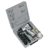 Sealey Air Impact Wrench Kit with Sockets 1/2"Sq Drive