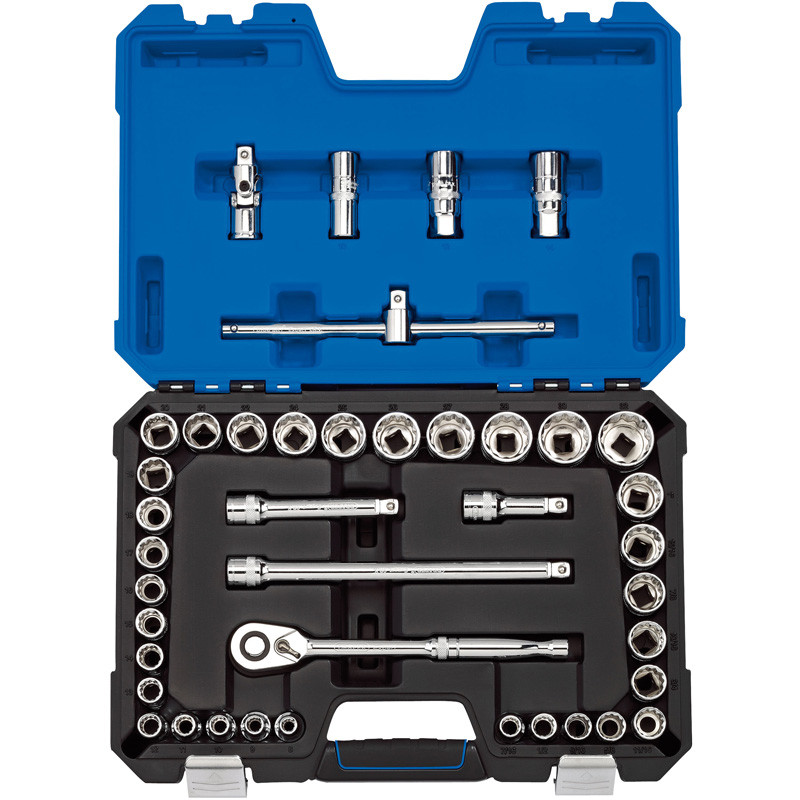 Draper 1/2" Sq Drive Metric & Imperial Socket Set (41 Piece) Marshall
