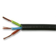 Black 3 Core 0.75mm Flex Cable (100m Roll)