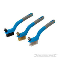 Silverline Mini Wire Brush Set 3pce