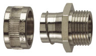 Fixed Nickel Plated Brass Fitting For Coated Steel Flex Conduit