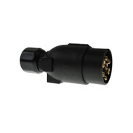 12N 7 Pin Black Plastic Plug Trailer Plug