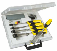 Stanley 5 Piece Dynagrip Chisel Set & Sharpening Kit