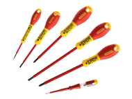 Stanley FatMax VDE Insulated Phillips & Parallel Screwdriver Set of 6