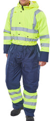 Click Two Tone Yellow/Navy Thermal Waterproof Coveralls