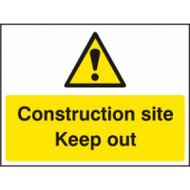 Construction Site Keep Out - RPVC (600 x 450mm)