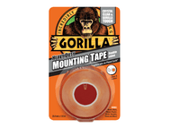 Gorilla Heavy-Duty Double Sided Clear Mounting Tape 25.4mm x 1.52m