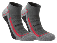 Tuffstuff Elite Low Cut Socks Grey/Black (Per Pair)