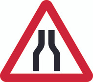 Give Way Temporary Road Sign