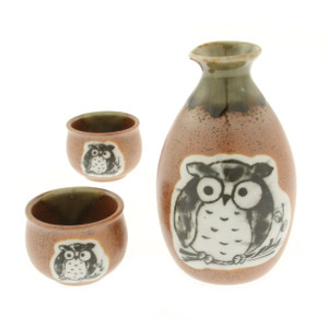 Owl Sake Set