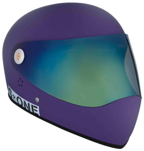 Purple Matte W/ Iridium Visor | S1 Lifer Full Face Helmet Specs: • Specially formulated EPS Fusion Foam • Certified Multi-Impact (ASTM) • Certified High Impact (CPSC) • 5x More Protective Than Regular Skate Helmets • Deep Fit Design