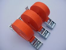 Tie Down and Cargo Straps - 3 Pack of 12' Straps