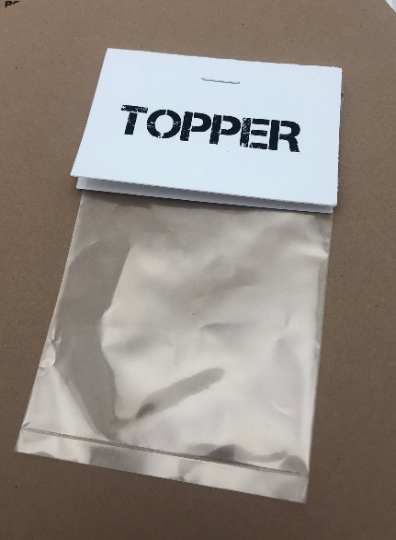 Custom Packaging - Topper & Plastic Bag - Great for custom buttons