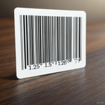 Individual kiss cut bar code label stickers. 