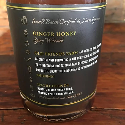 Old Friends Farm Ginger Honey 17oz - Appalachian Naturals