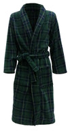 green tartan bathrobe