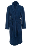 Navy Blue Fleece Dressing Gown