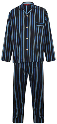 Navy and blue striped pyjamas