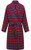 Red and navy check robe
