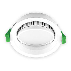 13W Gimble Downlight Dimmable 850lm IP44 Tri Colour 110mm White