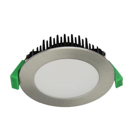 13W 850lm LED Downlight - Dimmable IP44 Tri Colour 101mm Satin Chrome