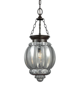 Contemporary Lantern Pendant Light - Grey