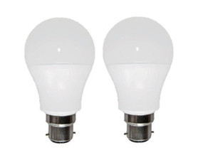 5000K B22 LED Globe Twin Pack 10W 887lm Frosted Non-Dimmable