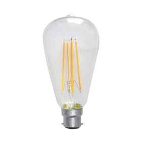 LED ST64 Filament Globe 7W Warm White BC Dimmable